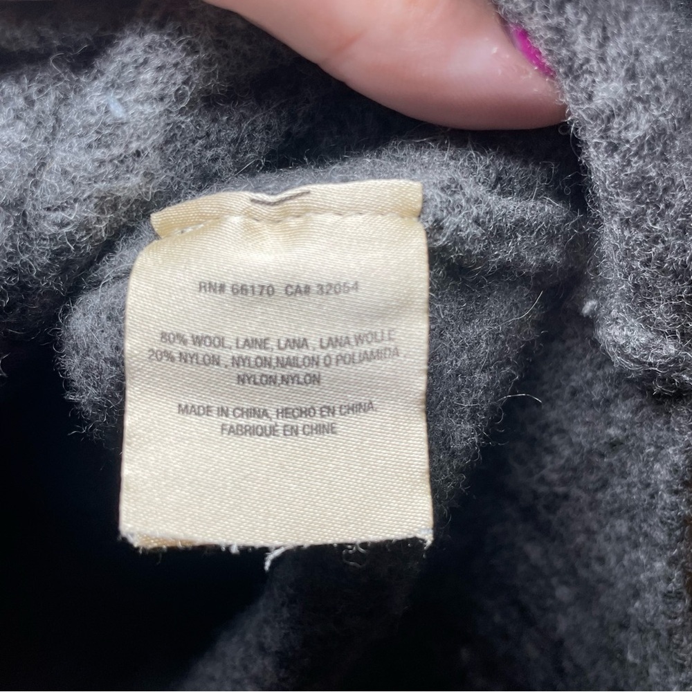 Anthropology | Moth Grey Fireside Turtleneck Sweater Size XS - Picture 7 of 7